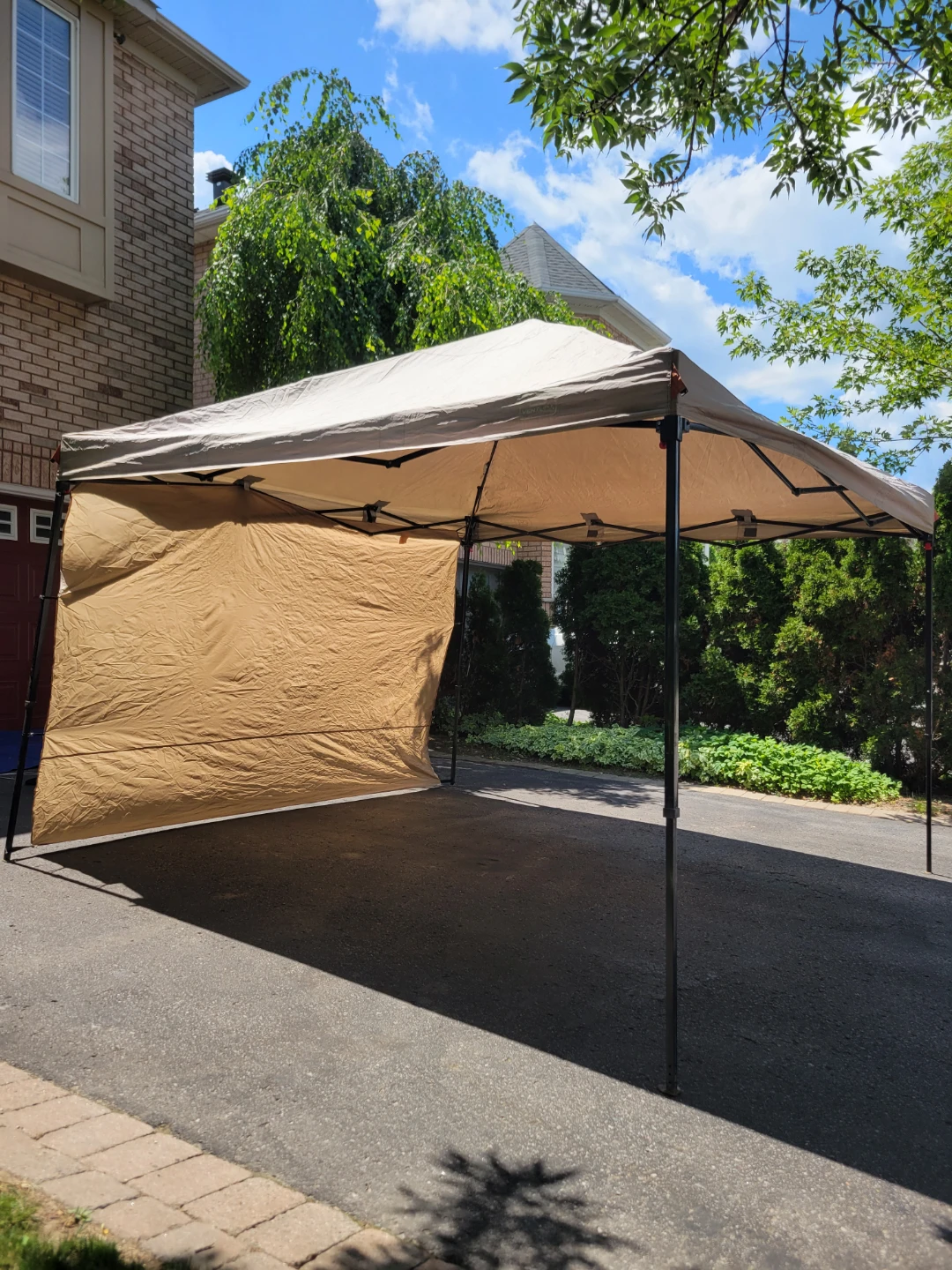 Ventura 10ft x 10ft Straight Leg Canopy with Wall Heavy-duty