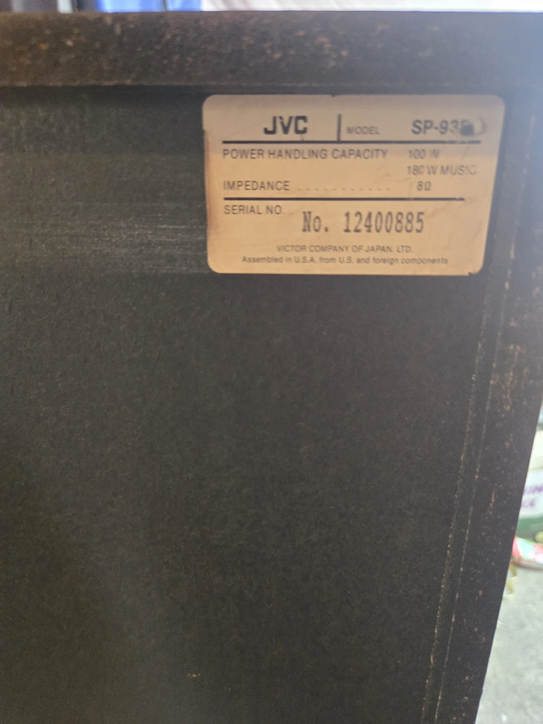 JVC SP-93 Speakers