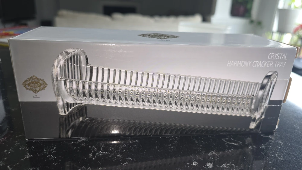 Godinger Crystal Harmony Cracker Tray