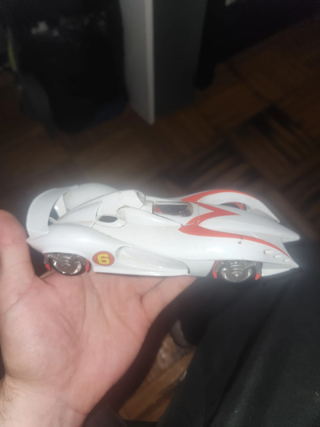 White Mach 6 Metal Toy Car - Speed Racer Movie - photo 2