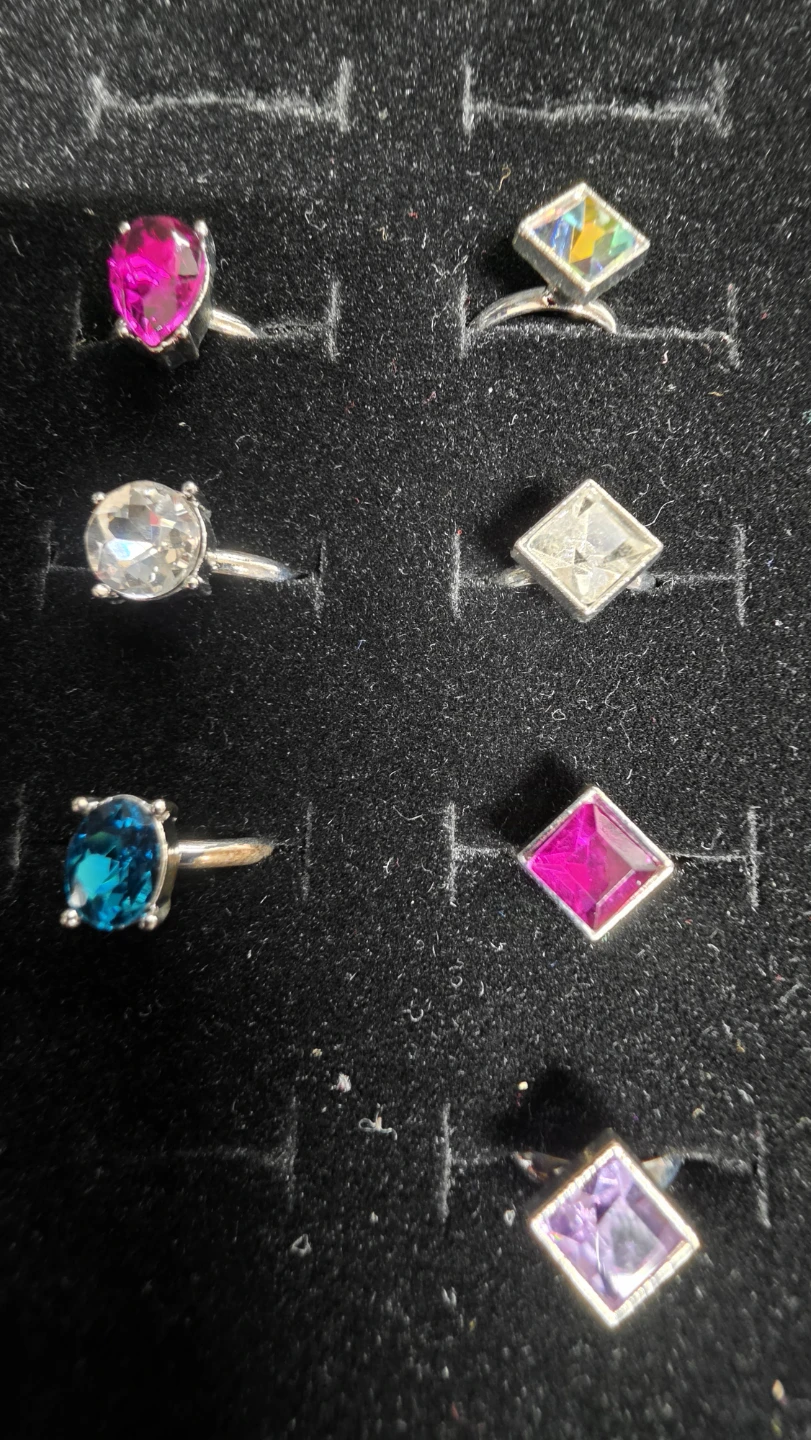 Set of 7 Assorted Gemstone Rings for kids (644) - photo 3