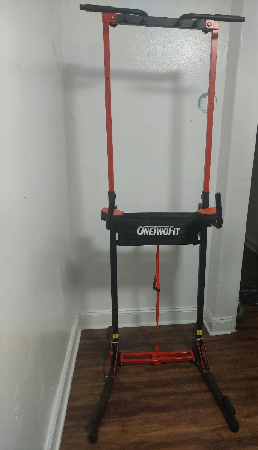 ONETWOFIT Foldable Power Tower Pull Up Bar $75 FIRM