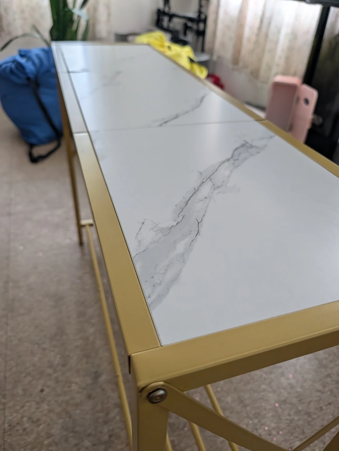 Console Table with Marble Top replica - photo 2