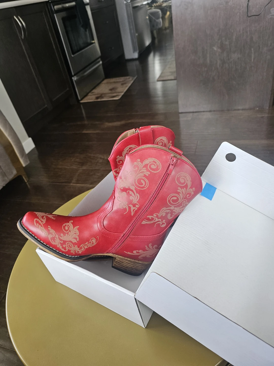 Red Cowboy Boots size 8 - photo 5