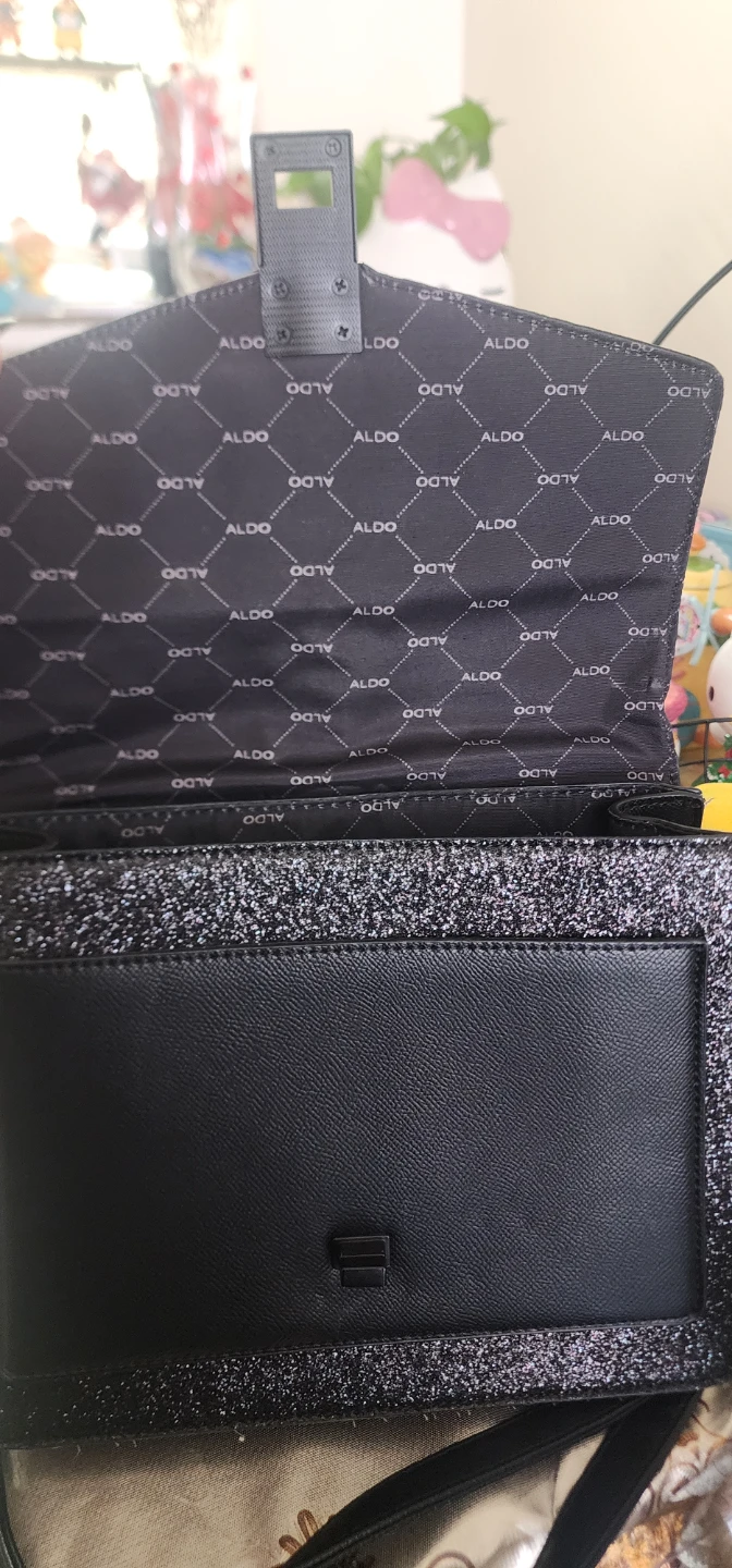 ALDO Black Glitter Handbag - photo 4