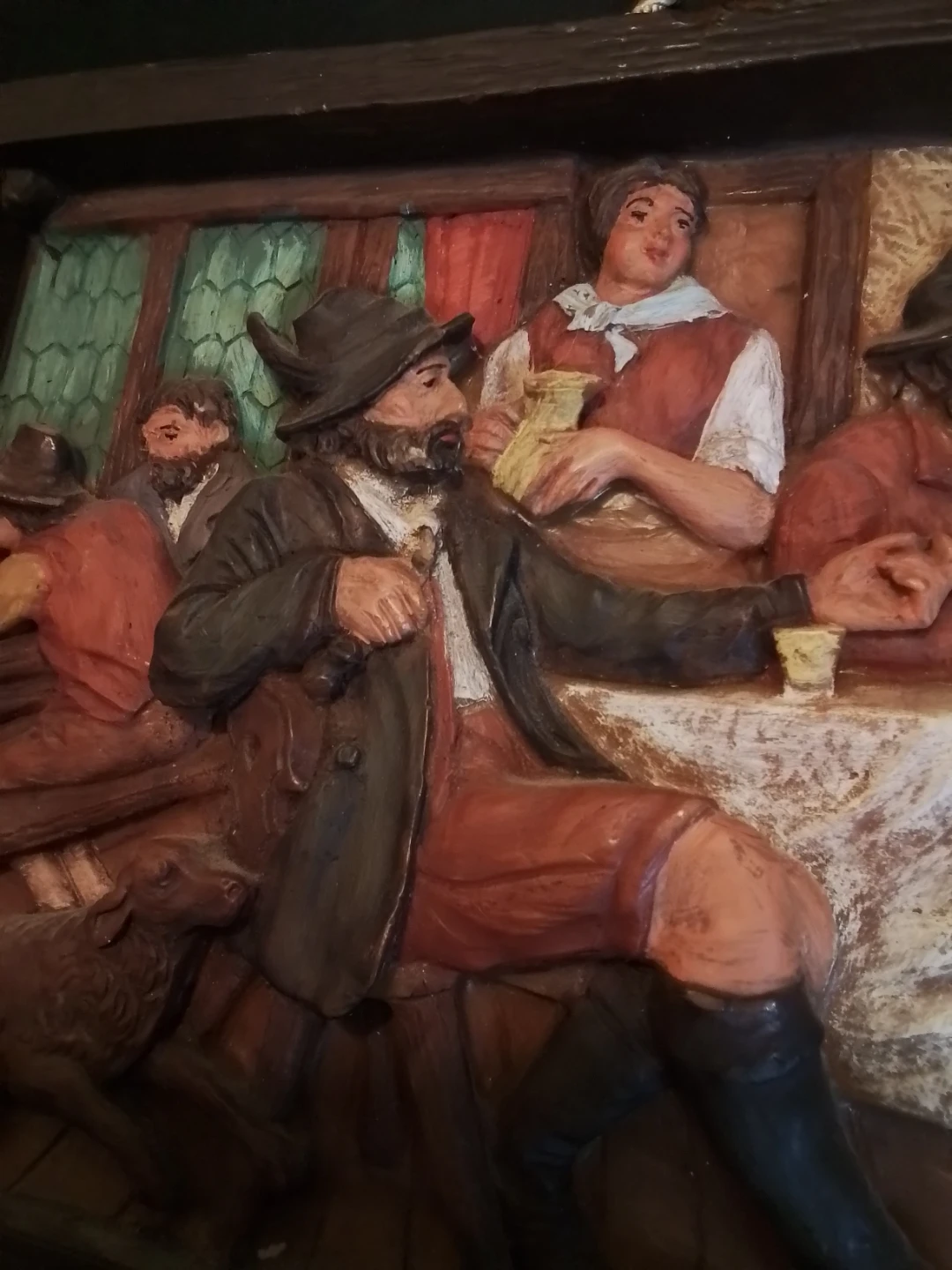 Vintage Günter Kerzen 3D Wax Relief Tavern Plaque - photo 3