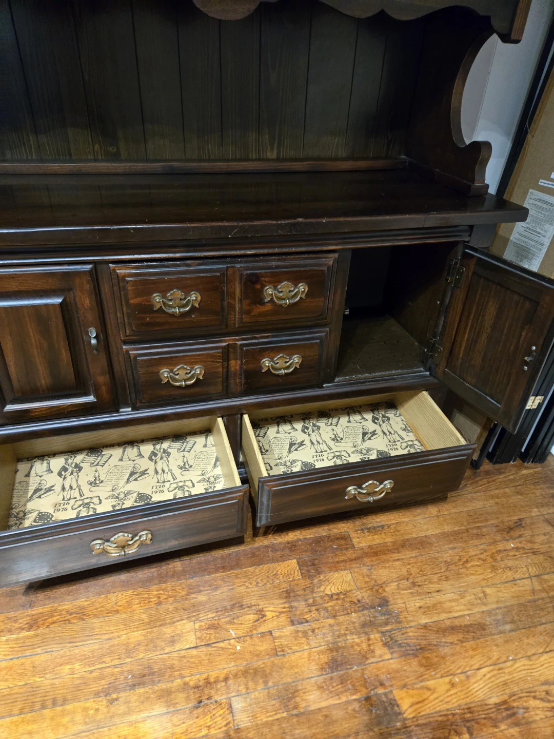 Vintage China Cabinet with Wet Bar