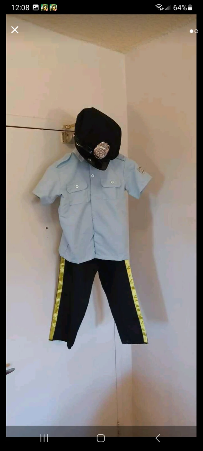 Kids Police Costume with Hat