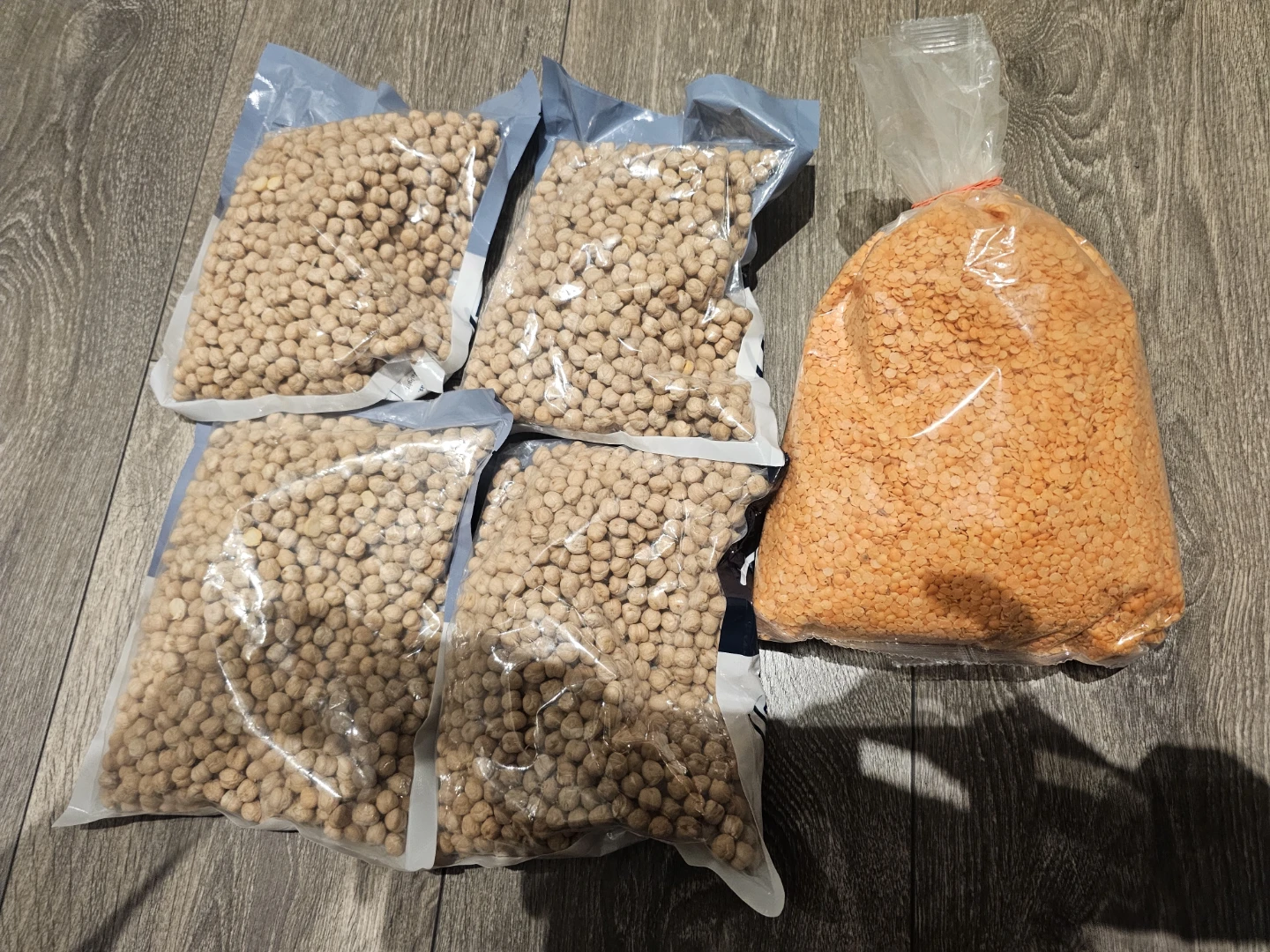 4 x Chickpeas (500g each) + Red Lentils - photo 3