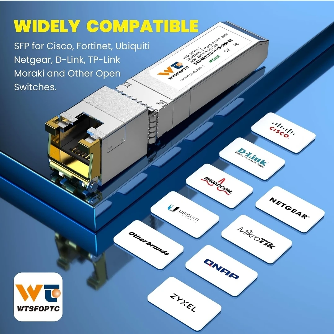 WTSFOPTC 10GBase-T RJ45 SFP Transceiver - photo 5