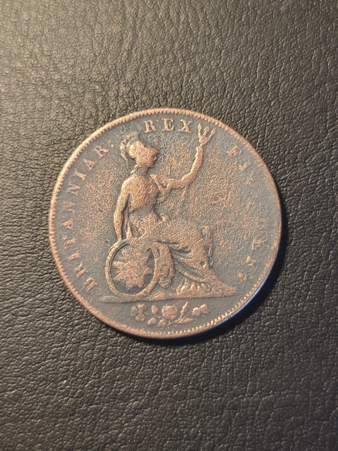 1826 George IV British Copper Penny - photo 2