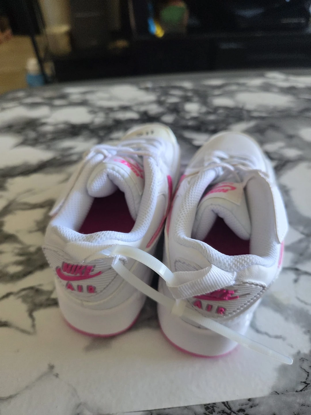 Nike Air Max 90 Youth Sneakers White Pink - photo 2