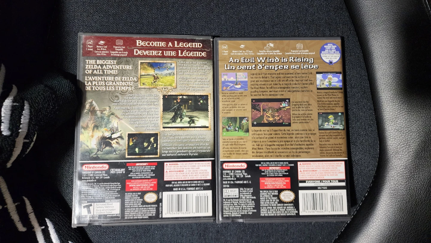 Nintendo GameCube Zelda: Twilight Princess & Wind Waker Games - photo 2