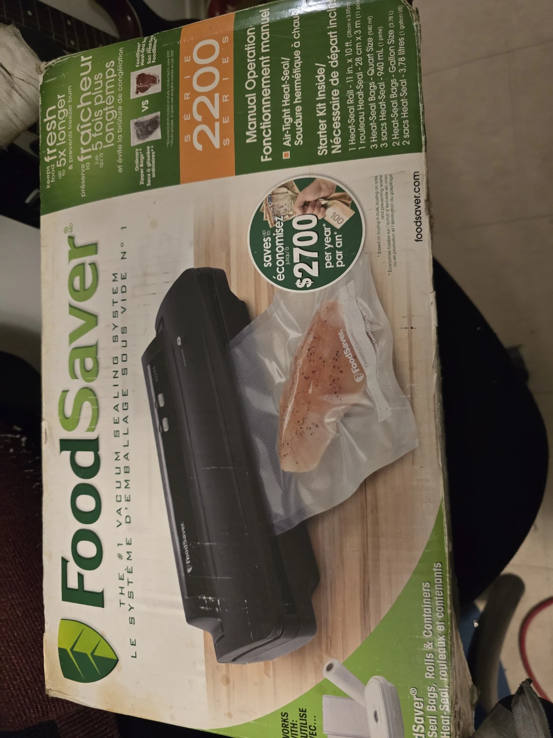 FoodSaver 2200 Series Vacuum Sealer