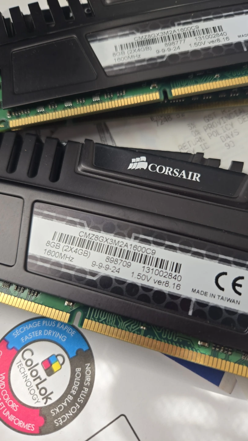 Corsair 8GB (2x4GB) DDR3 RAM 1600MHz x 2 kits - photo 2