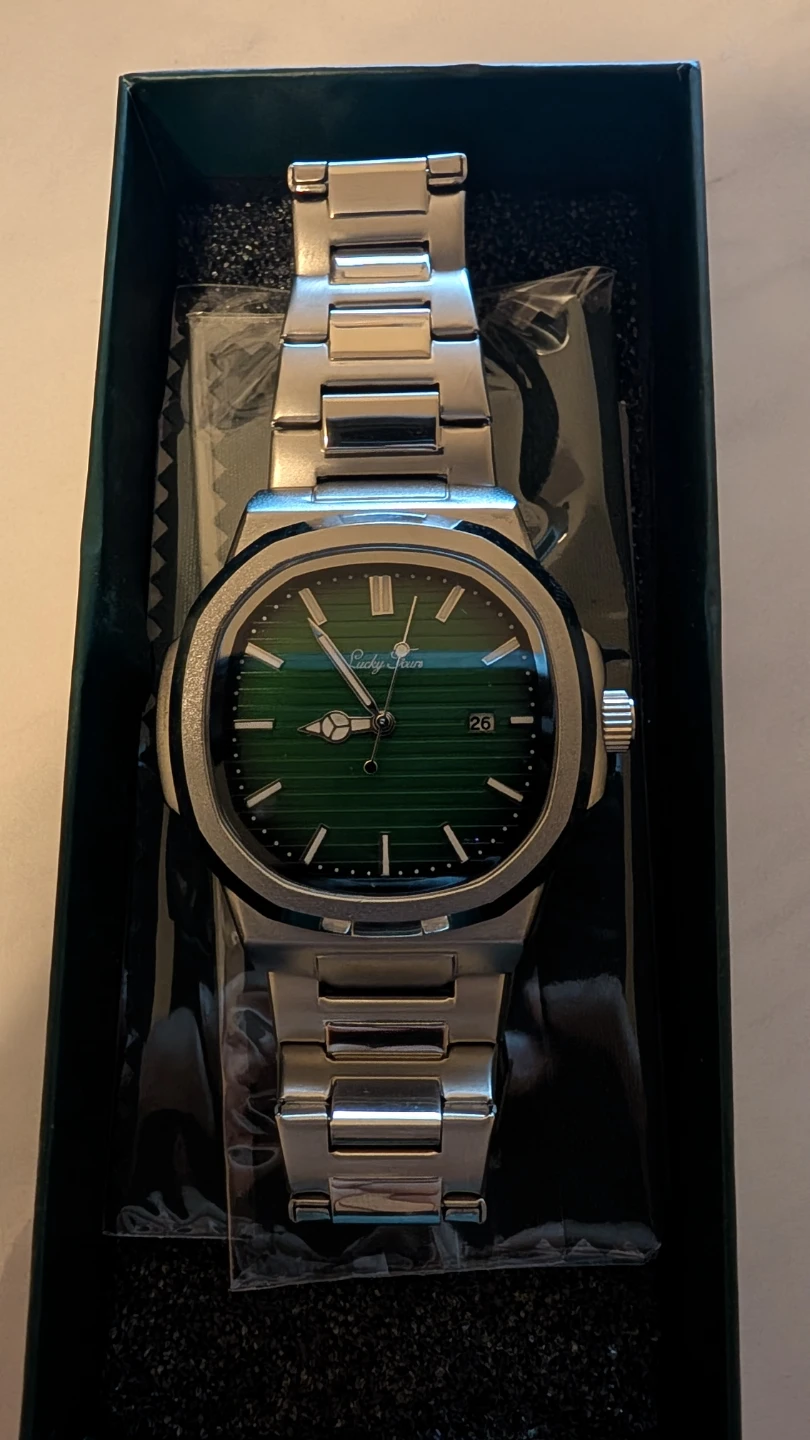 Luxury Emerald Green Automatic Stainless Steel Luxury Watch - photo 4