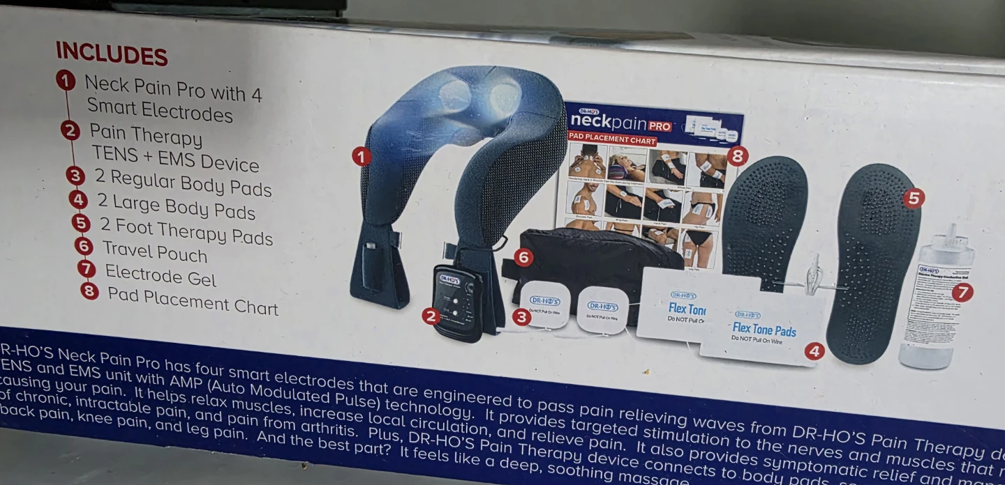 New Dr-Ho's Neck Pain Pro TENS + EMS Device with Pads - photo 4