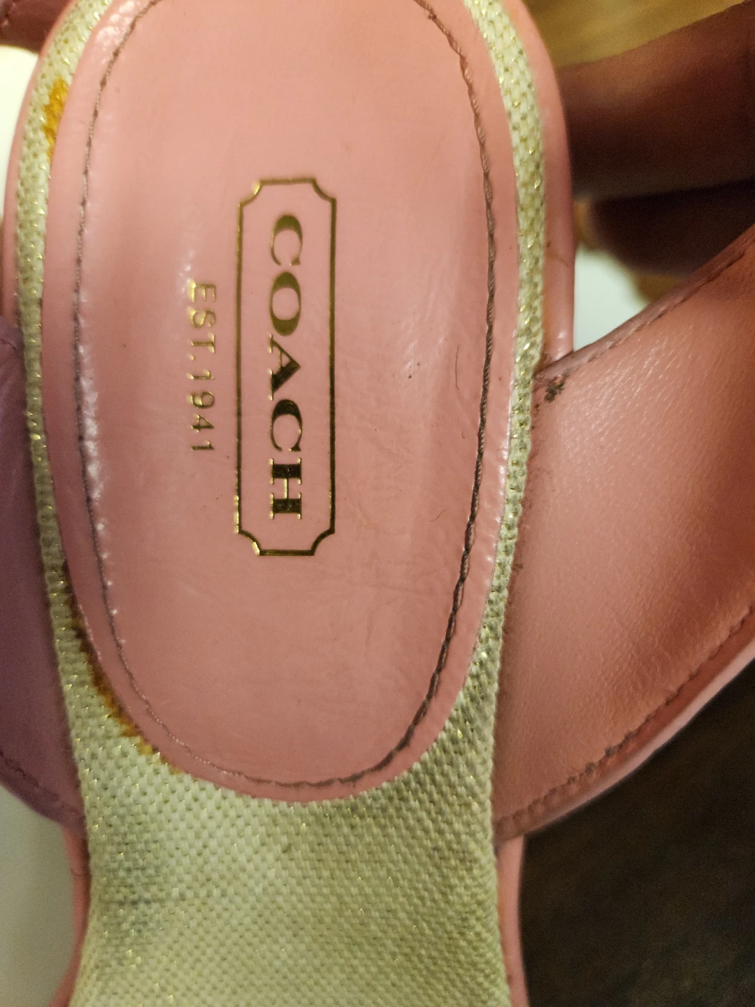 Coach Pink Wedge Sandals - photo 4
