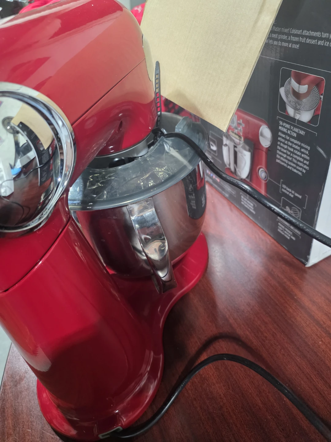 Red Cuisinart Stand Mixer