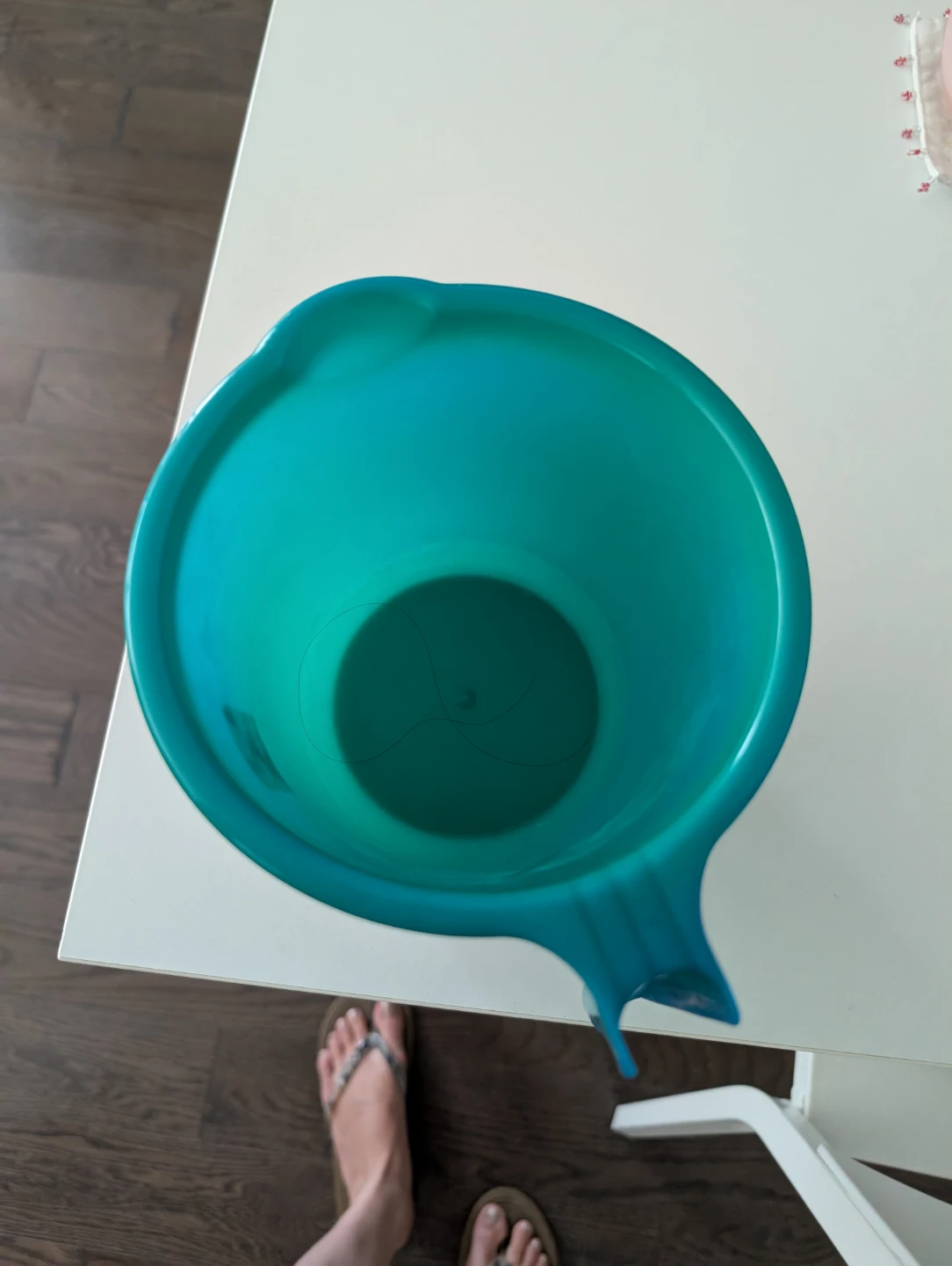 Teal Plastic Pitcher with Handle - photo 2