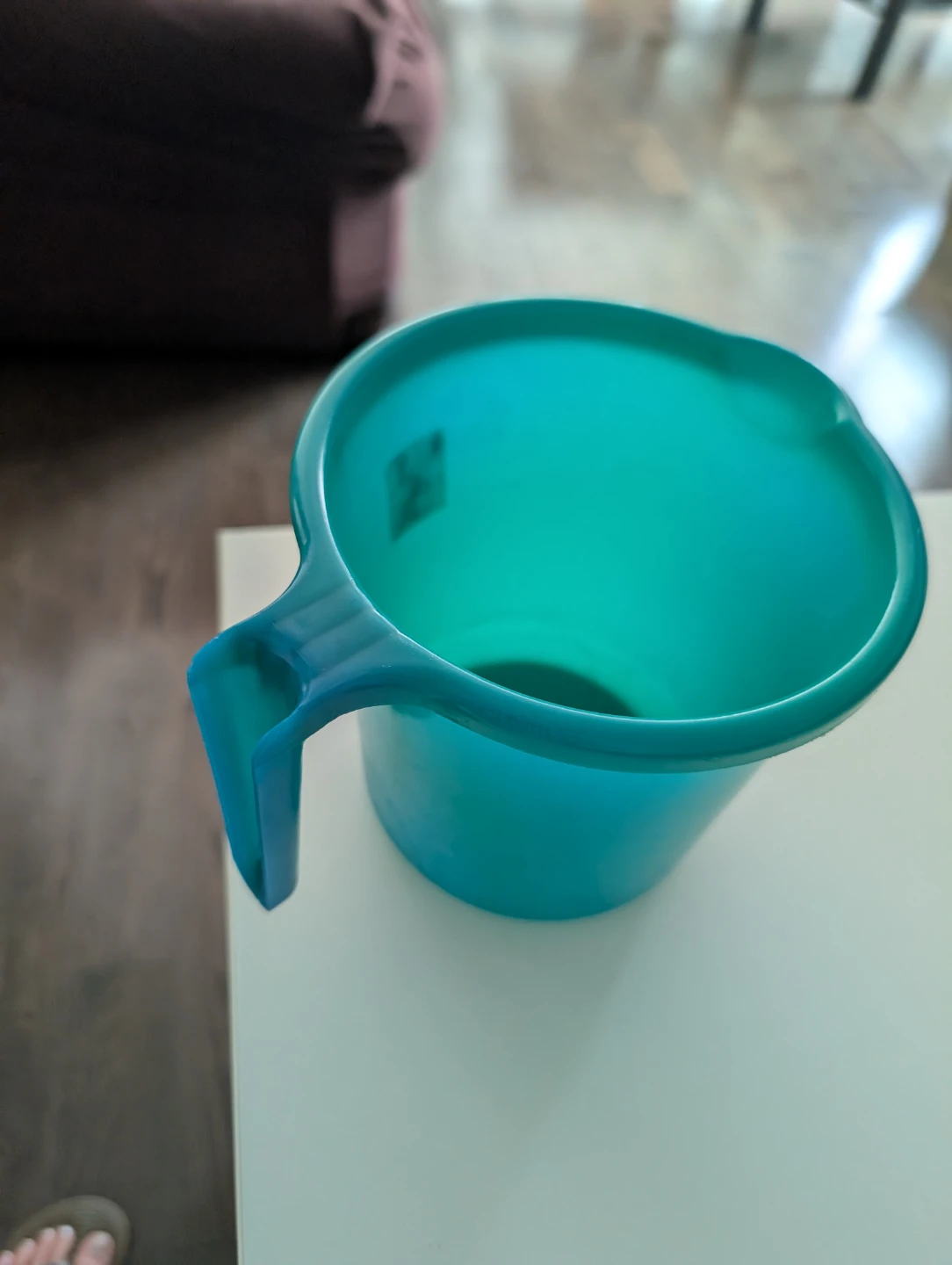 Teal Plastic Pitcher with Handle - photo 3
