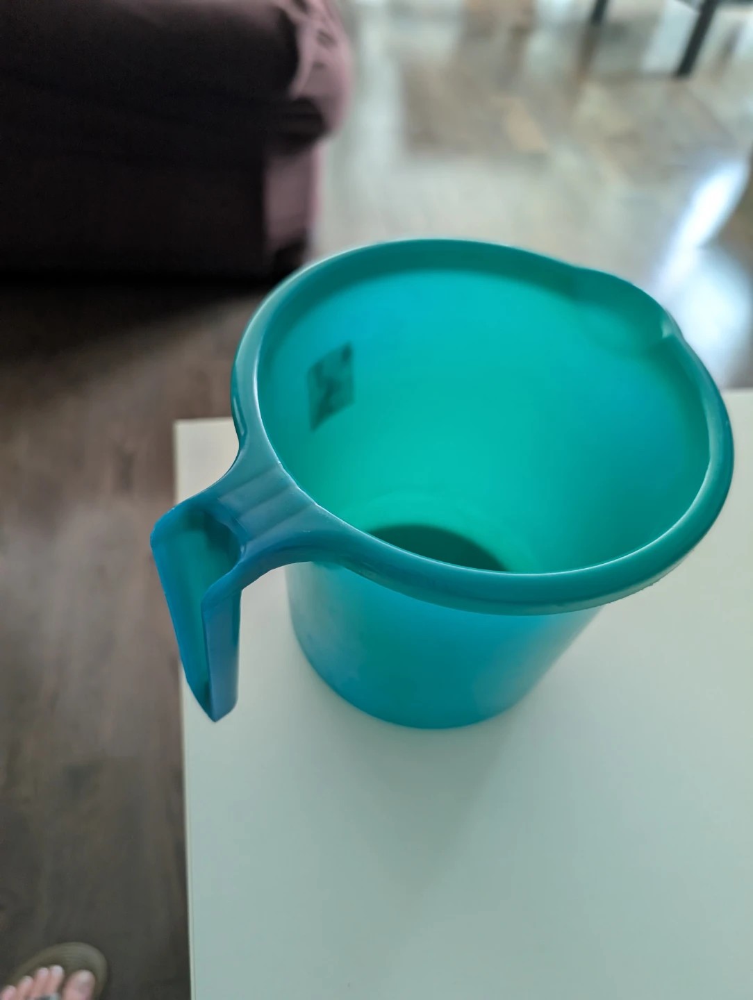 Teal Plastic Pitcher with Handle - photo 4