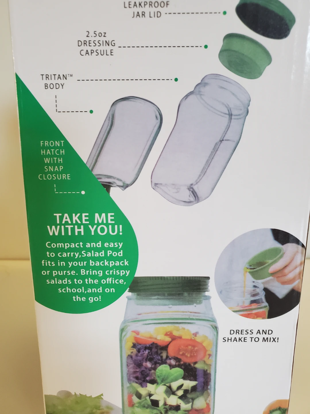 SALADkind Salad Pod Mason Jar...New - photo 2
