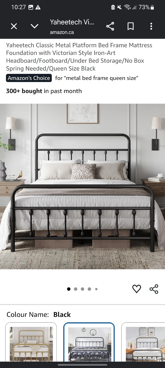Detachable Queen size Metal Bed - photo 3