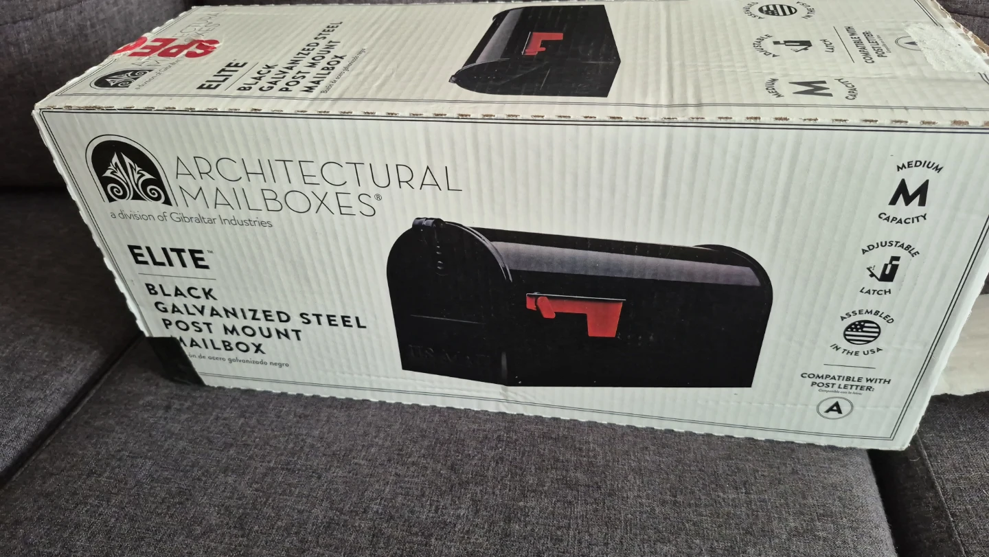 Architectural Mailboxes Elite Black Galvanized