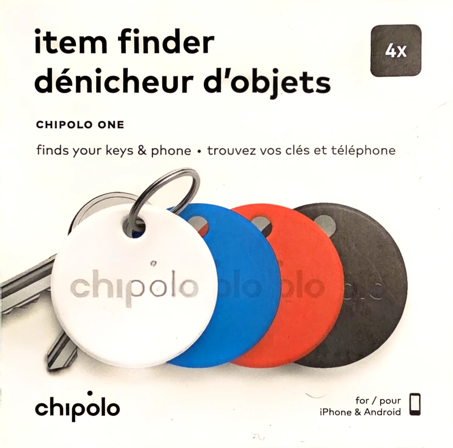 Chipolo ONE Item Finder (4 Pack)