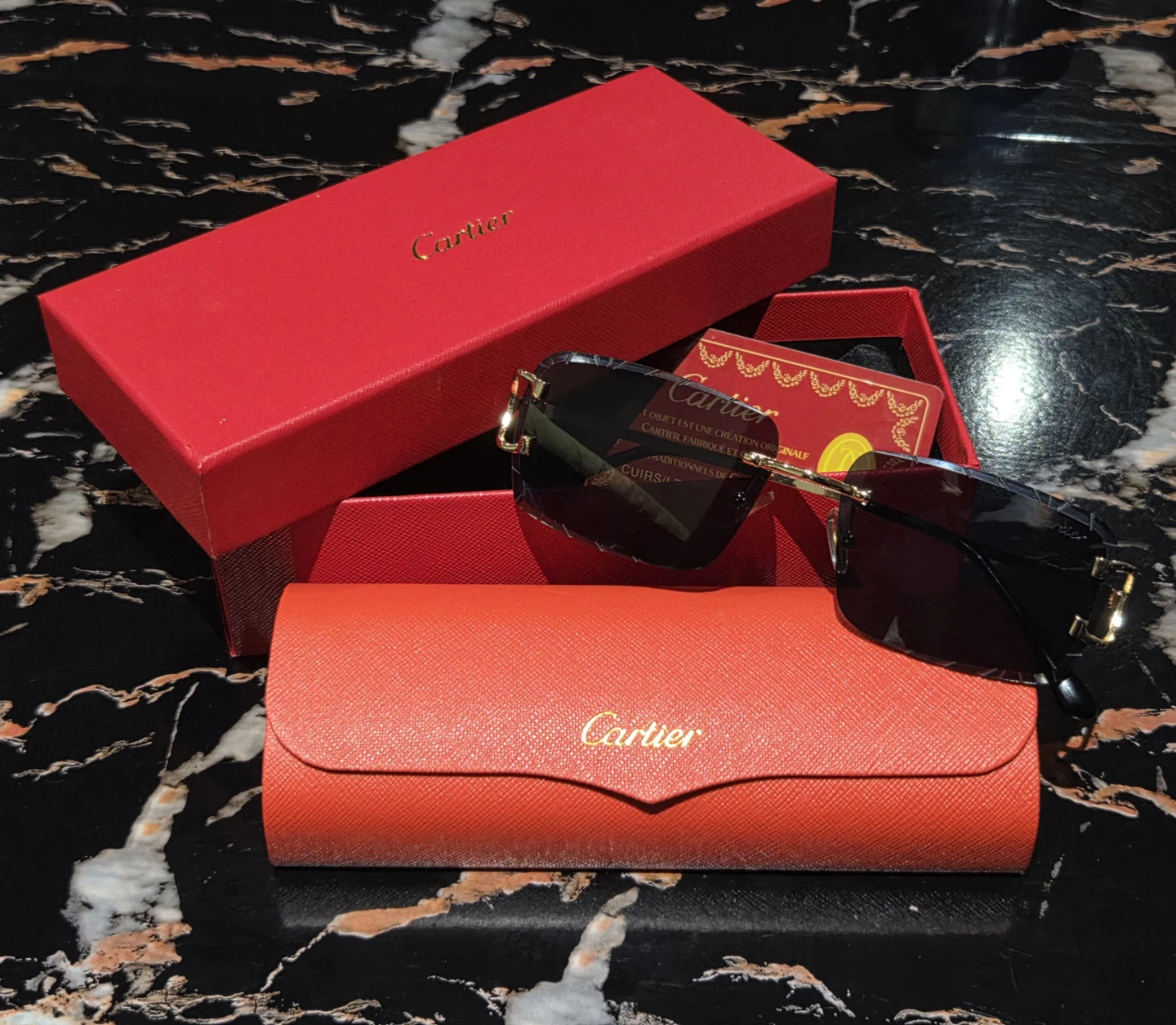 Cartier Sunglasses with Case and Box