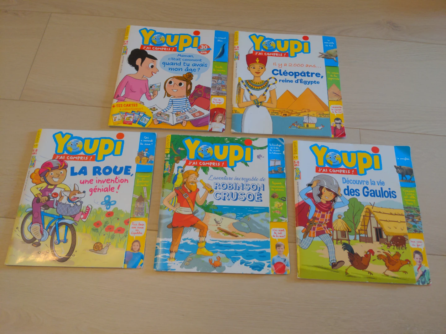 Lot of 5 "Youpi J'ai compris !" Children's Magazines