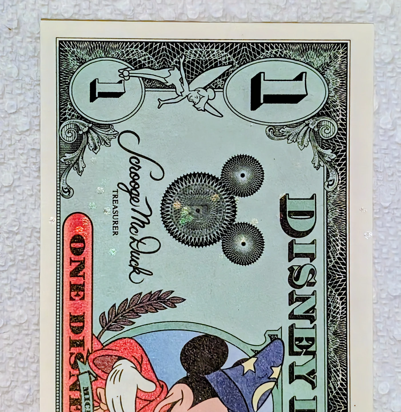 Vintage Series 1997 $1 Sorcerer Mickey Mouse Disney Dollars - photo 3