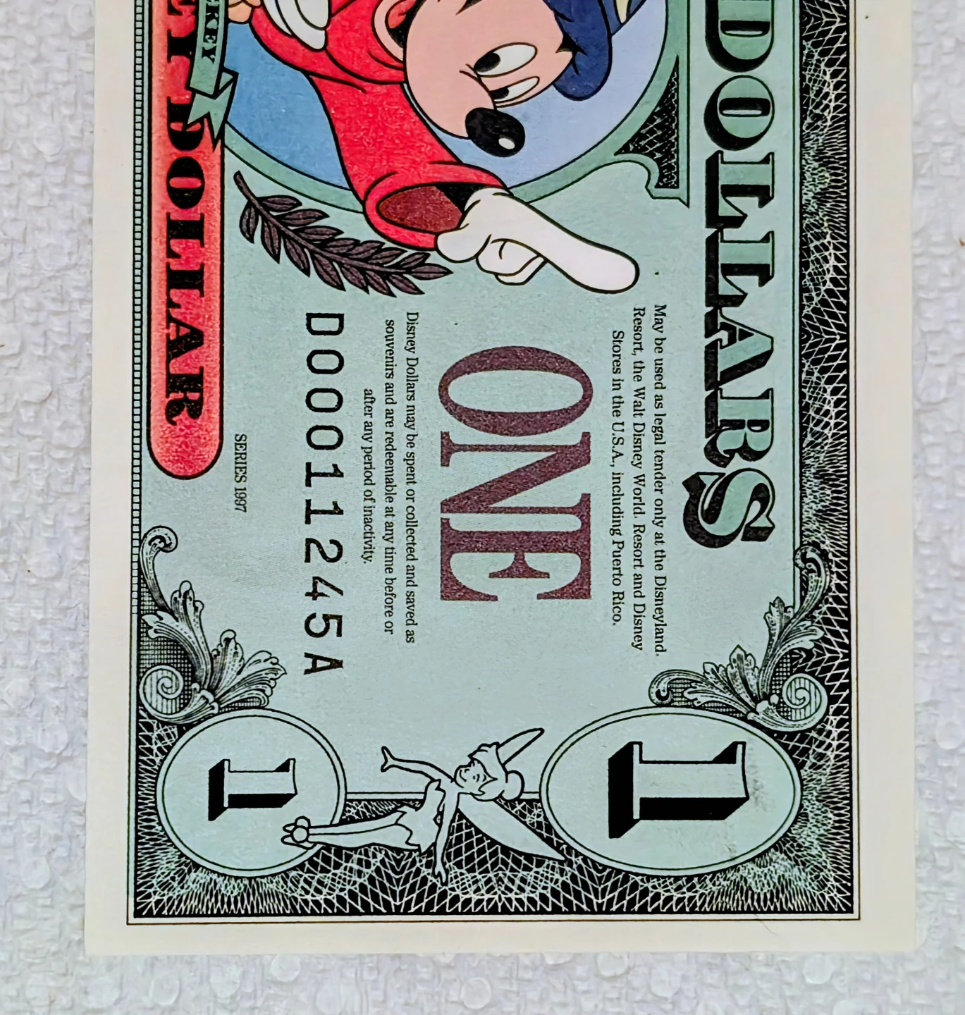 Vintage Series 1997 $1 Sorcerer Mickey Mouse Disney Dollars - photo 4