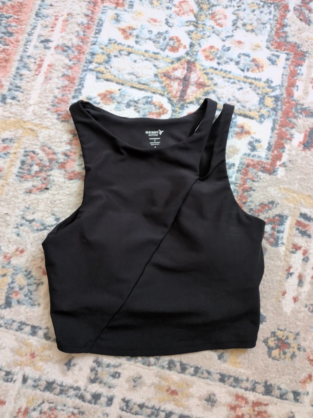 Old Navy Active Black powersoft medium support