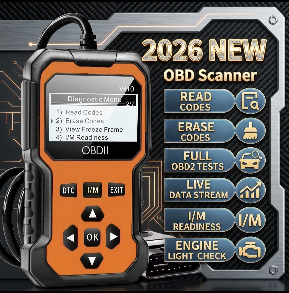2026 NEW V410 OBDII Scanner