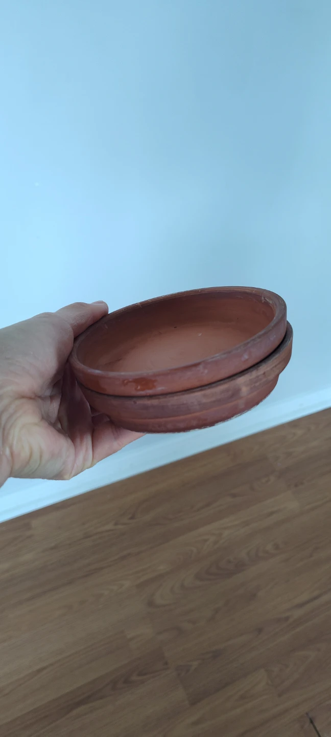 Set of 2 Terracotta Saucer