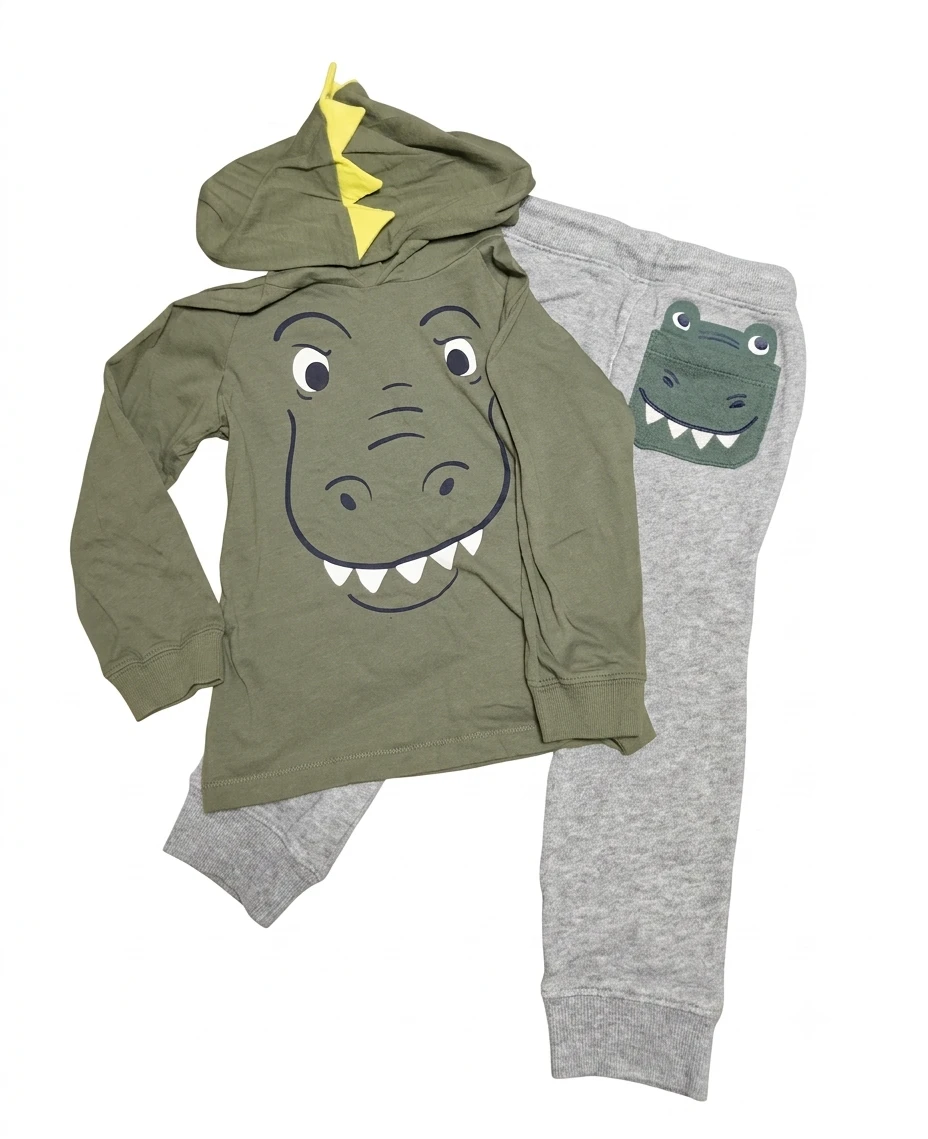Kids Dinosaur Hoodie and Jogger Set