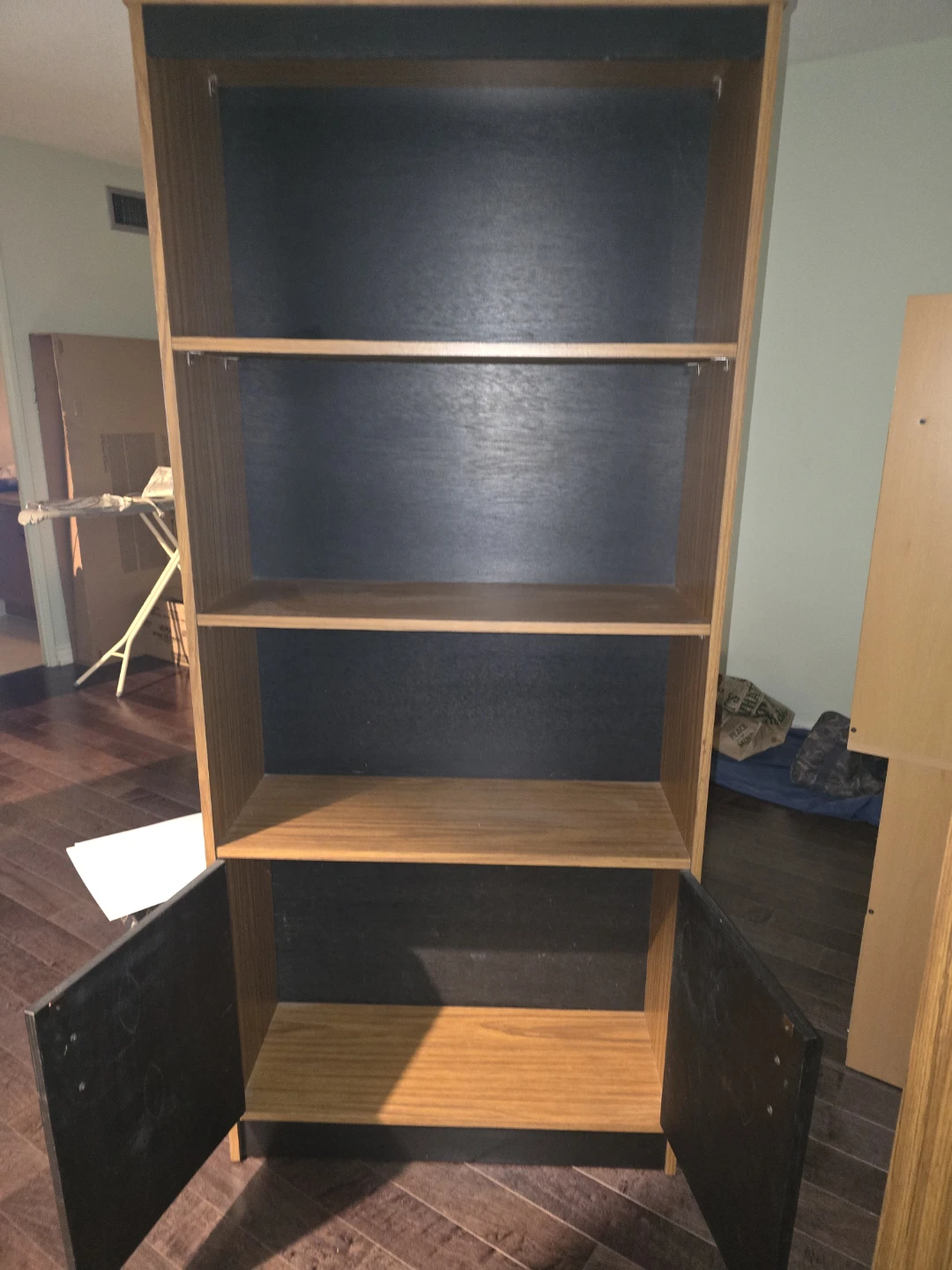 Wooden Bookcase with Cabinet - photo 2