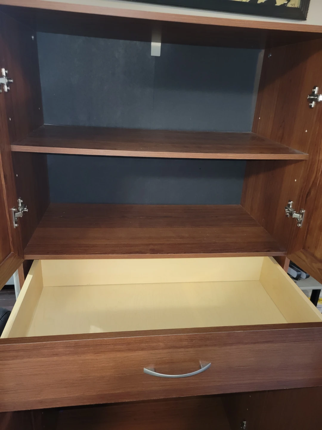 Wooden Storage Cabinet with Drawer - photo 2