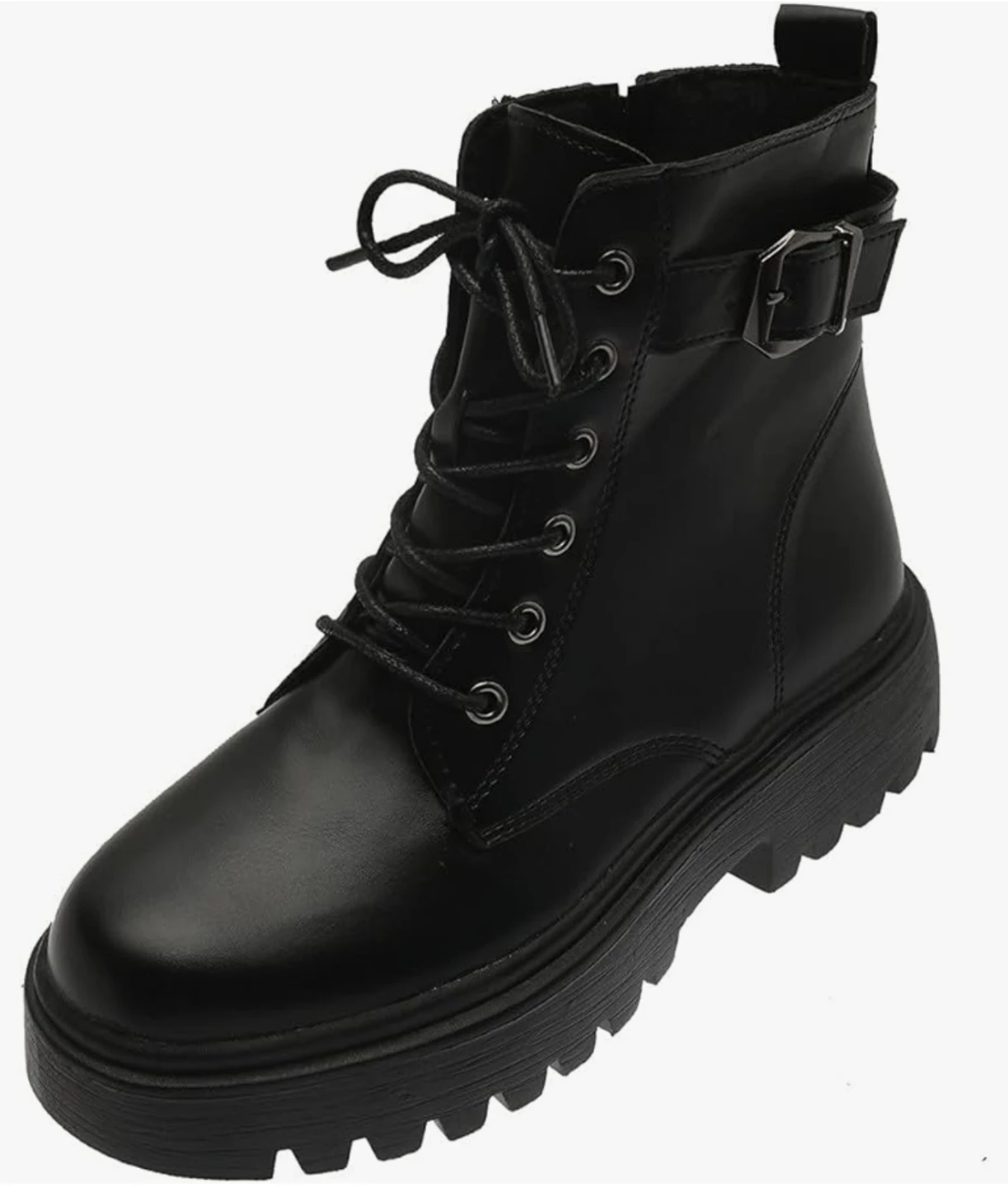 Men's Light-weight Combat-styled Boots (BLACK)