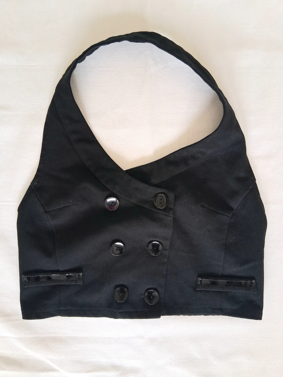 Double Breasted Halter Crop Top, Women Sz S - photo 2