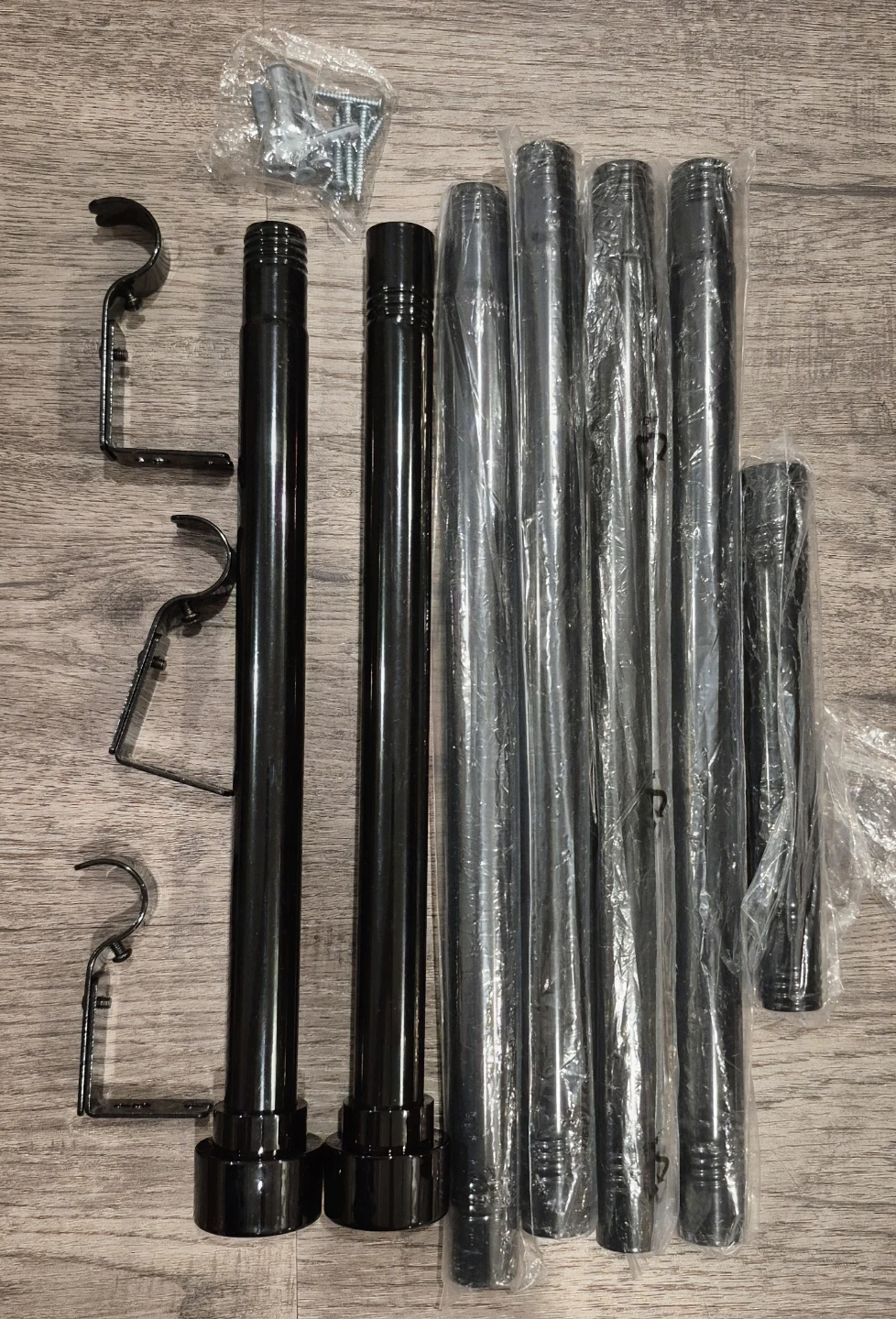 Adjustable Curtain Rod Set Heavy Duty 28"-90" High Gloss - photo 4