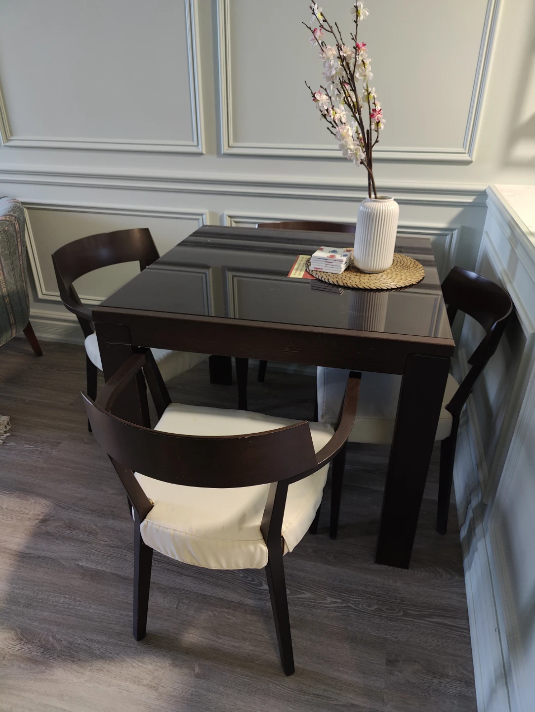 Square Dining Table Set with 4 Chairs - photo 2