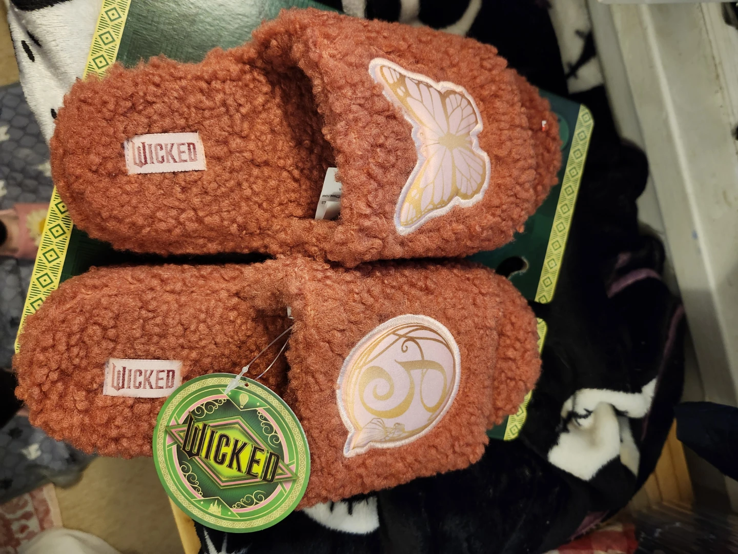 Wicked Slippers with Butterfly and "W" Detail