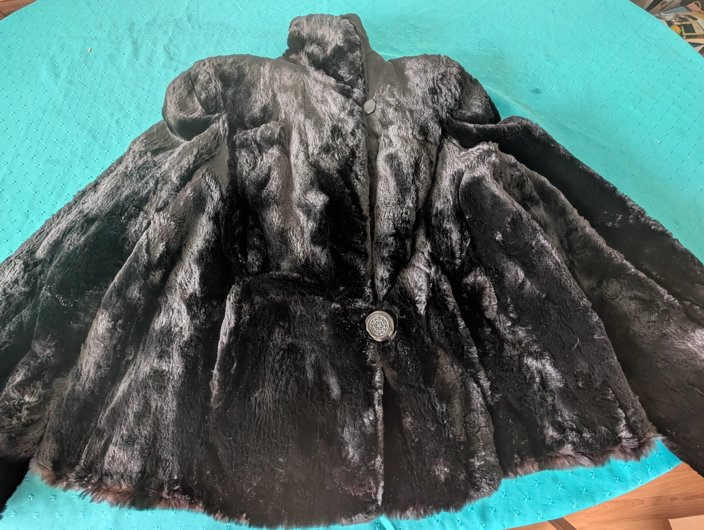 Black Faux Fur Jacket - photo 3