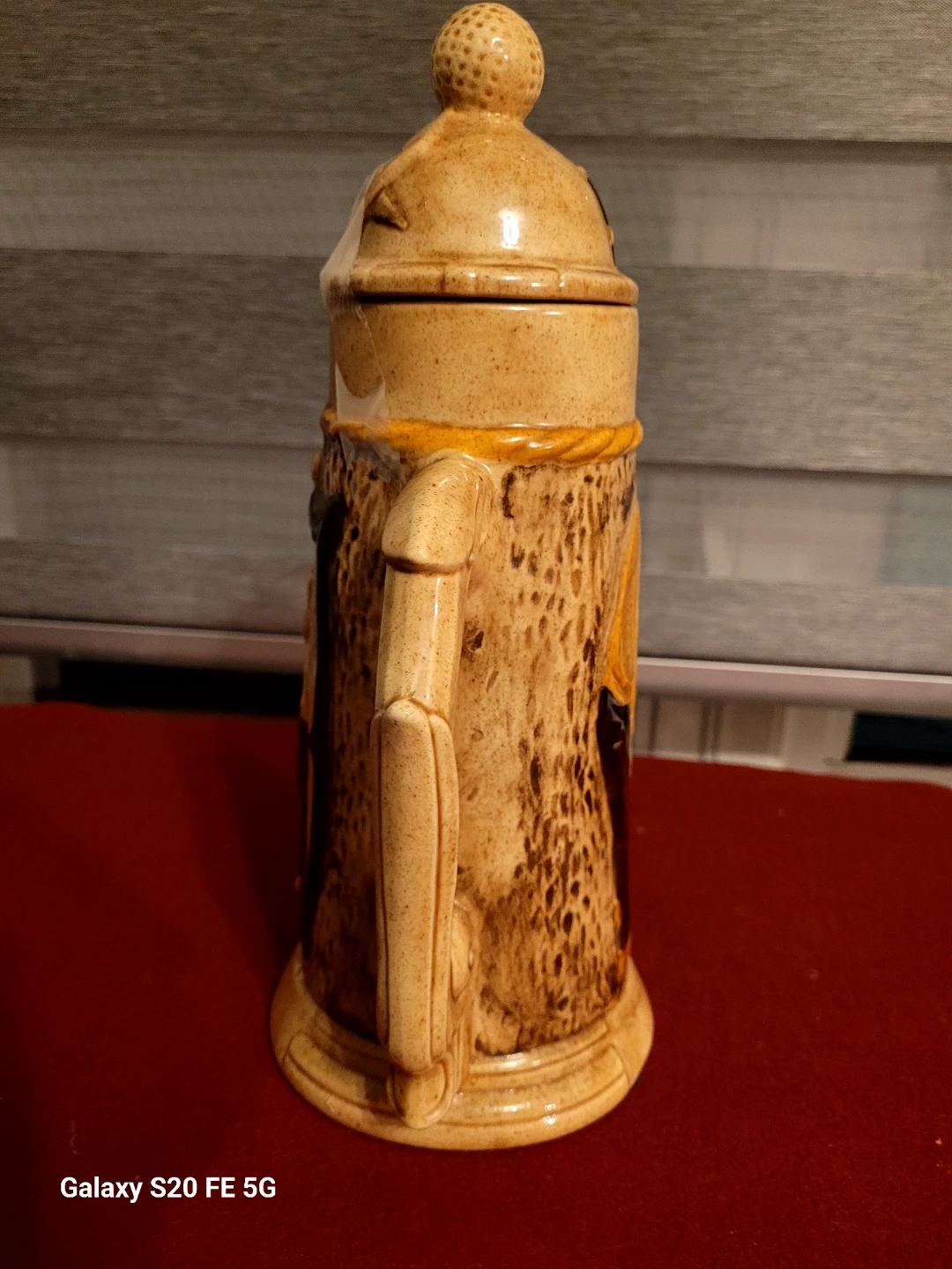 Vintage Ceramic Beer Stein with Golfers