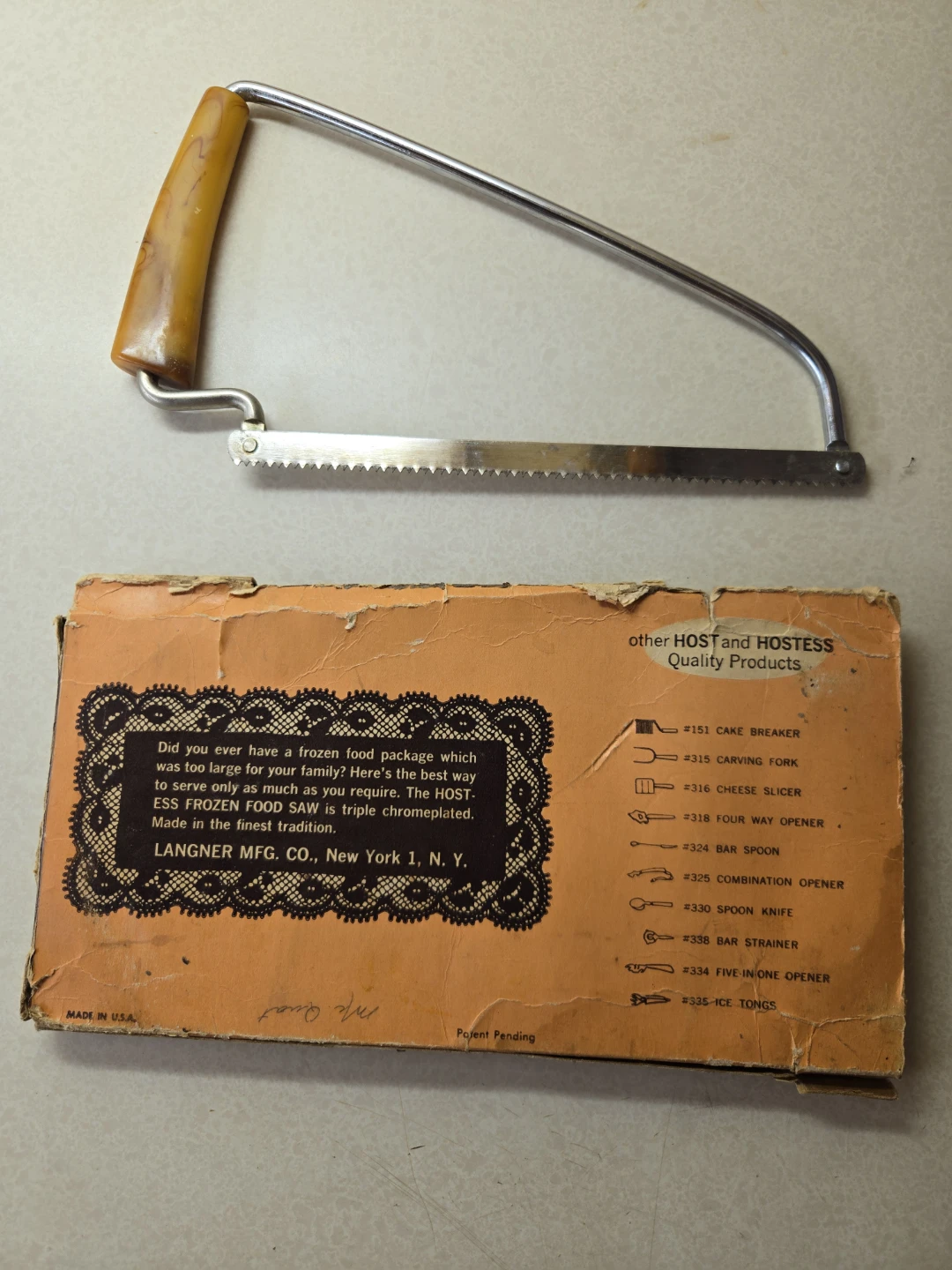 Hostess Frozen Food Saw with Original Box - photo 3