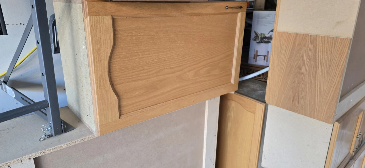 Oak Kitchen Cabinets for free(left over) - photo 2
