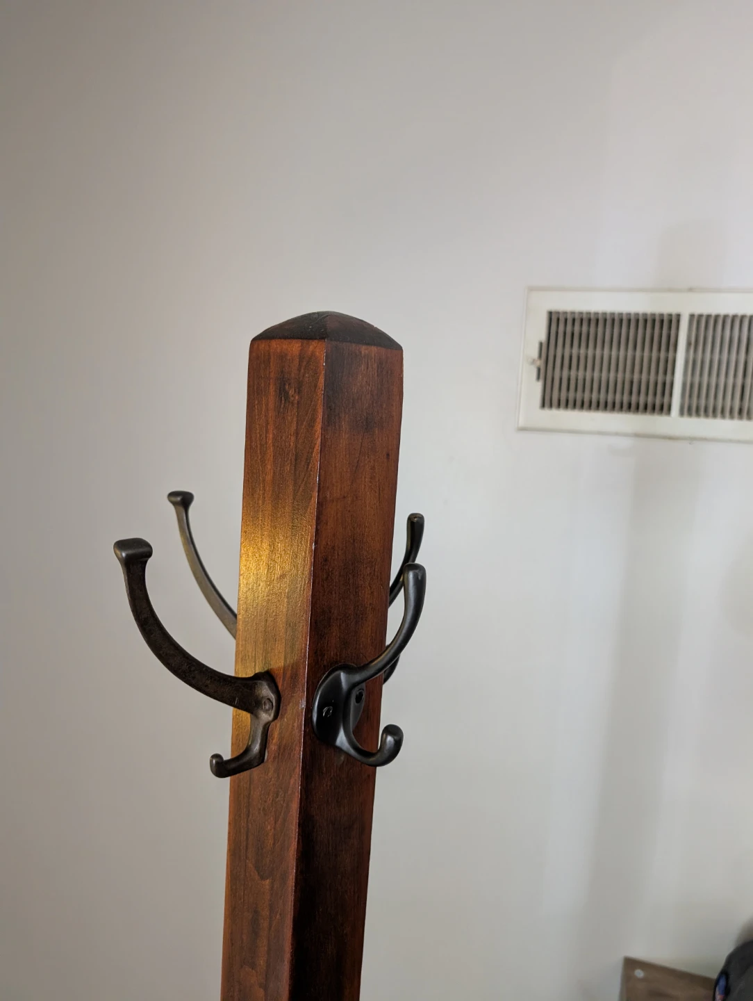 Wooden Hall Tree Coat Rack - photo 2